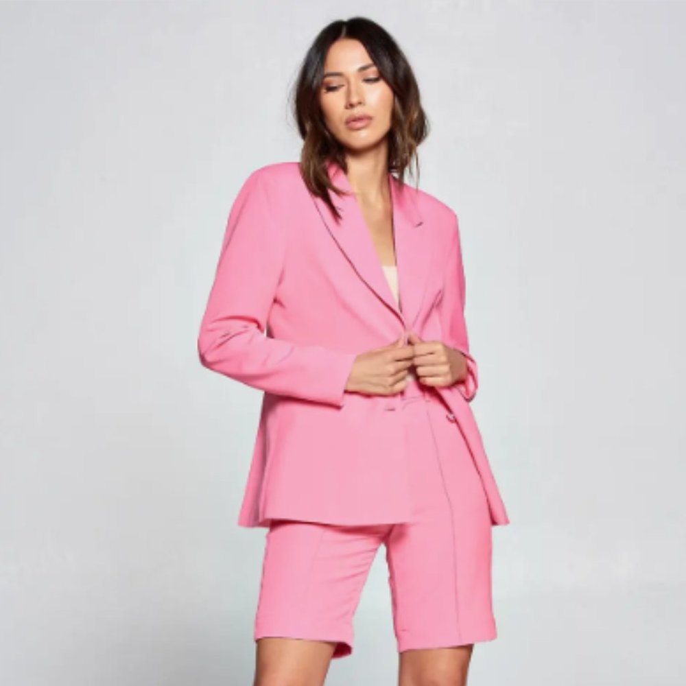 Pink Bermuda Suit Set
